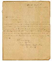 Letter from Joseph Robert to Rev. J. M. Jones, May 24, 1883