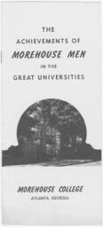 "The Achievements of Morehouse Men in the Great Universities", circa 1948