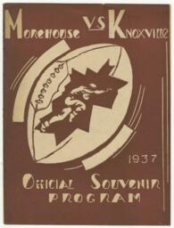 Souvenir Football Game Program, Morehouse vs. Knoxville, 1937