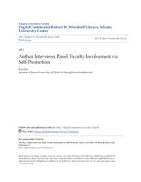 Author Interviews Panel: Faculty Involvement via Self-Promotion, 2012