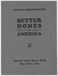 "Better Homes in America", May 10-17, 1925