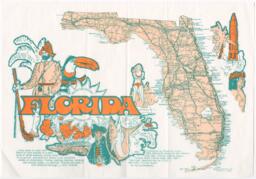 Florida state map, circa 1995