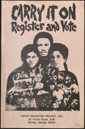 "Carry It On, Register and Vote", circa 1972