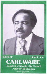 "Elect Carl Ware", circa 1977