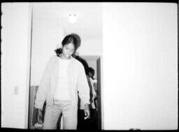 Girl Standing in Doorway, circa 1972