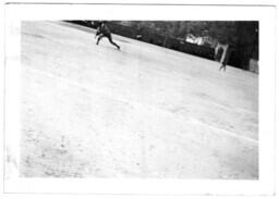 Baseball Player Throwing a Pitch, circa 1942