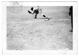 A Baseball Player Catching a Ball, circa 1942