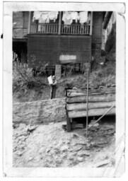 Boy Holding a Bag, circa 1942