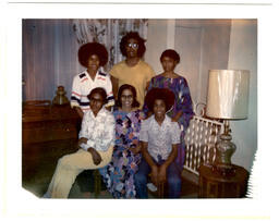 Group Next to a Piano, circa 1975