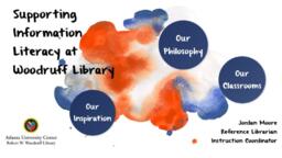 Supporting Information Literacy at Woodruff Library, September 26, 2019