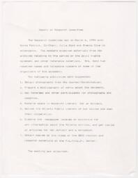 Report of Research Committee, 1990