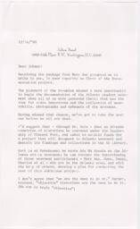 Correspondence to Johnny Parham from Julian Bond, December 14, 1990