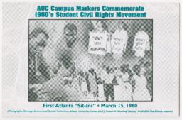 AUC Campus Markers, First Atlanta Sit-Ins, circa 2000