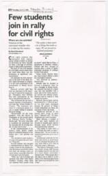 "Few Students Join in Rally For Civil Rights", April 13, 2000