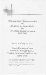 40th Anniversary Commemoration, March 31, 2000