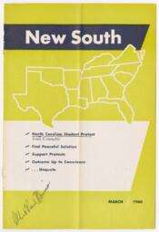 "New South", March 1960