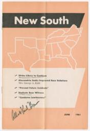 "New South", June 1961