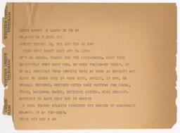 Correspondence to Johnny Parham from M. Carl Holman, November 8, 1960