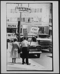 Segregationists Protesting a Restaurant, circa 1960