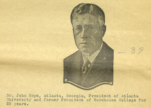 Dr. John Hope, circa 1934