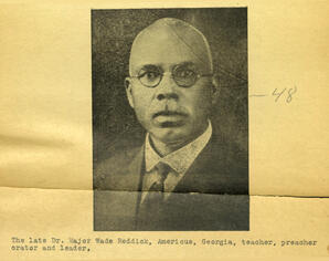 Dr. Major Wade Reddick, circa 1934