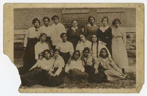 Class Photo, Bertha Mae Yarbrough Touchstone, 1918