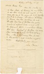 Correspondence, John Brown to David Hudson, May 10, 1831