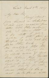 Correspondence, Franklin B. Sanborn to John Brown, March 9, 1857