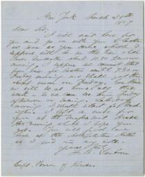 Correspondence, Franklin B. Sanborn to John Brown, March 25, 1857