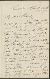 Correspondence, Franklin B. Sanborn to John Brown, April 26, 1857