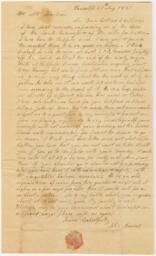 Correspondence, John Brown to Seth Thompson, August 20, 1831