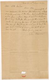 Correspondence, John Brown to Seth Thompson, April 19, 1834