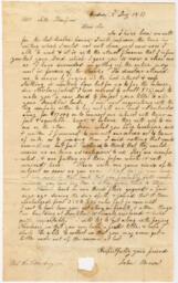 Correspondence, John Brown to Seth Thompson, August 2, 1837