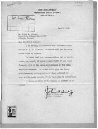 Correspondence Between Dr. Rufus E. Clement and John H. Heil, Jr., June 1, 1942