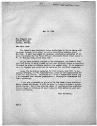 Letter to Eugenia Dunn, May 26, 1942