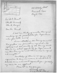 Correspondence from Daisy Anita Adams to Dr. Rufus E. Clement, May 31, 1942