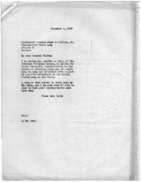 Correspondence Between Lieutenant General Alvan C. Gillem, Jr. and Dr. Rufus E. Clement, November 4, 1947