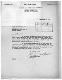 Correspondence Between Dr. Rufus E. Clement and John Sammons Bell, September 25, 1945