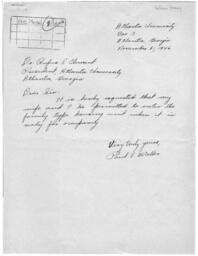 Correspondence Between Dr. Rufus E. Clement and Paul E. Waller, November 21, 1946