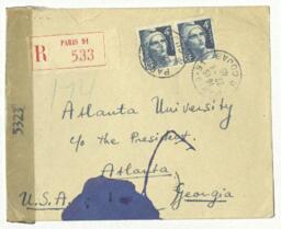 Correspondence Between Dr. Rufus E. Clement and Jean de Souza, 1945