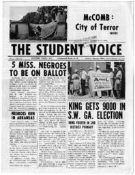 The Student Voice Newsletter, September 23, 1964