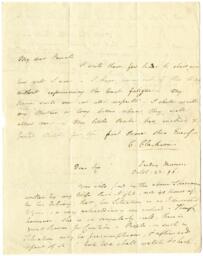 Correspondence to William Buck from Catherine and Thomas Clarkson, October 22, 1796