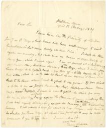 Correspondence to George Thompson from Thomas Clarkson, April 12, 1839