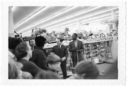 Hank Aaron Holding a Pool Cue, circa 1969