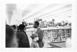 Hank Aaron Speaking to a Crowd, circa 1969