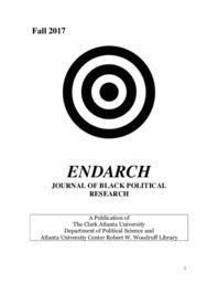 Endarch: Journal of Black Political Research Vol. 2017, No. 1 Spring 2017