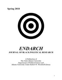 Endarch: Journal of Black Political Research Vol. 2018, No. 1 Spring 2018