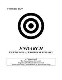 Endarch: Journal of Black Political Research Vol. 2020, No. 1  Spring 2020