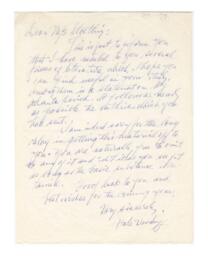 Correspondence from Hale Woodruff to Winifred Stoelting, December 6, 1974