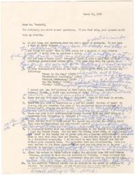 Correspondence from Hale Woodruff to Winifred Stoelting, March 22, 1978